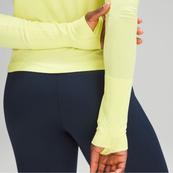 Lululemon Swiftly Tech Long-Sleeve Shirt 2.0 Race Length Electric Lemon - Picture 3 of 11